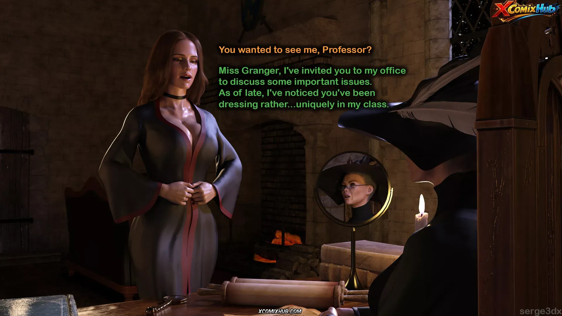 Hermione Granger And The Professor's Wand Serge3dx 095 Comic Page 95